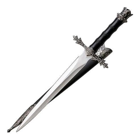 13.5” King Arthur Historical Short Sword Satin Finish Stainless Steel Collectors by Cosplay Swords