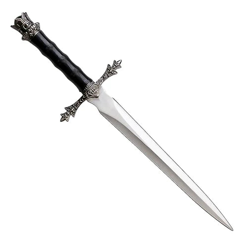 13.5” King Arthur Historical Short Sword Satin Finish Stainless Steel Collectors by Cosplay Swords