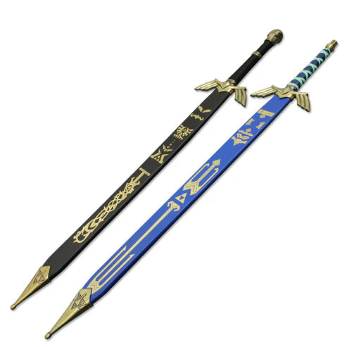 Dark Link Master Sword & Black Hylian Shield Legend of Zelda By Cosplay Swords