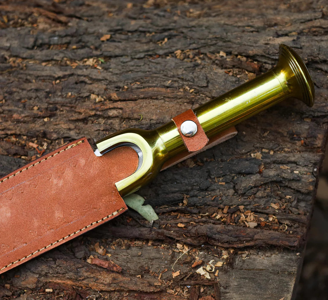 Handmade Double Edge Riptide Backbiter Sword Stainless Steel Greek By Cosplay Swords