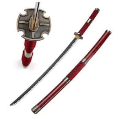 Roronoa Zoro Sandai Kitetsu Wood Replica 39" Bamboo Cosplay Katana
