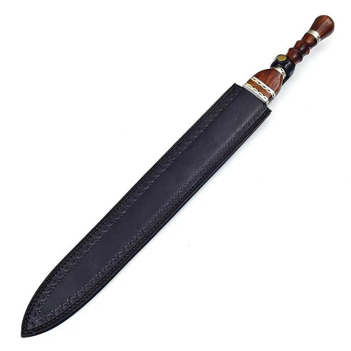 27" Handmade Damascus Steel Primitive Roman Gladius Historical Sword By Cosplay Swords