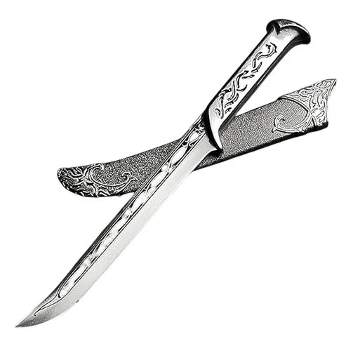 11" Handmade Elvish Medieval Dagger Stainless Steel Fantasy Blade with Scabbard