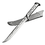 11" Handmade Elvish Medieval Dagger Stainless Steel Fantasy Blade with Scabbard