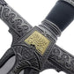 42" King Solomon Sword Black Edition Stainless Steel Ceremonial Replica Cosplay Swords