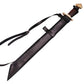 32" Handmade Damascus Steel Medieval Lang Seax 7th Century Viking Sword By Cosplay Sword