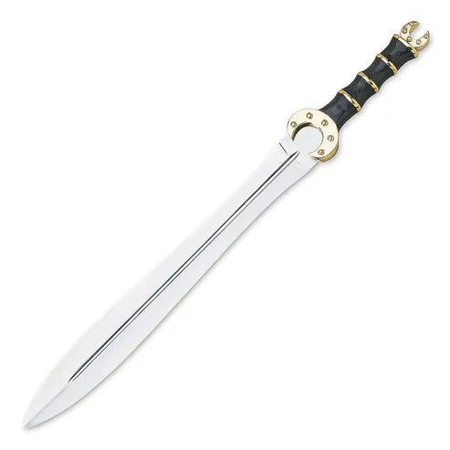 26.5” Handmade Authentic Celtic Dress Sword Stainless Steel Blade with Leather Scabbard 