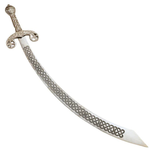 36” Belly Dance Scimitar Celtic Etched Blade Performance Sword by Cosplay Swords