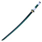 Sanemi Shinazugawa Wind Pillar Nichirin Sword 41" Full Tang Carbon Steel Demon Slayer Katana