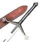 38" Handmade Scottish Claymore Sword Stainless Steel Rat Tail Tang Cosplay Swords