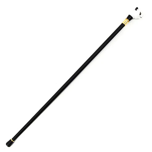 Black and White Panda Handle Walking Sword Cane 12.25" Stainless Steel Blade