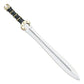 26.5” Handmade Authentic Celtic Dress Sword Stainless Steel Blade with Leather Scabbard