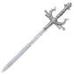 Handmade Damascus Steel  Master Sword 34" Premium Medieval Longsword with Leather Sheath