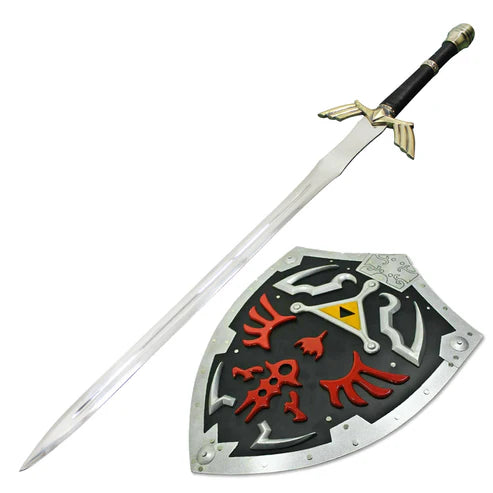 Master Sword of Dark Link & Dark Link Hylian Shield Set By Cosplay Sword