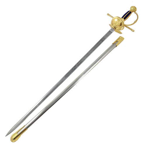 Handmade Spanish Musketeer Quixote Rapier Double Head Sword by Cosplay Swords