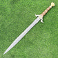 32" Handmade Damascus Steel Viking Sword Historical Medieval By Cosplay Swords