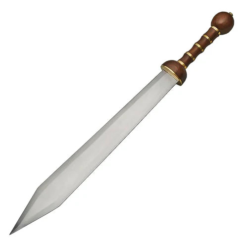 34" Handmade Roman Style Gladius Sword With Wood & Brass Handle By Cosplay Swords