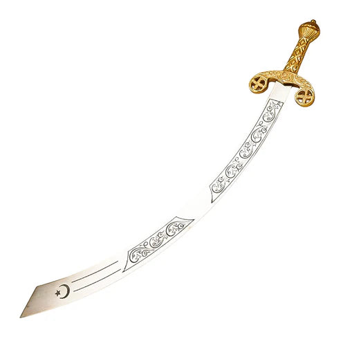 36” Belly Dancing Mystical Etched Scimitar of Balance Sword by Cosplay Swords