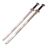 36" Icingdeath and Twinkle Scimitar Replica Set with Leather Sheaths By Cosplay Swords