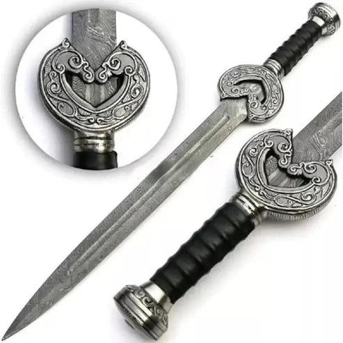 39" Custom Handmade Damascus Steel Viking Sword Historical Medieval Cosplay Swords