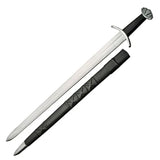 39” Handmade Stainless Steel Viking Sword Norse Chieftain Replica with Scabbard by Cosplay Swords