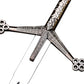 38" Handmade Scottish Claymore Sword Stainless Steel Rat Tail Tang Cosplay Swords