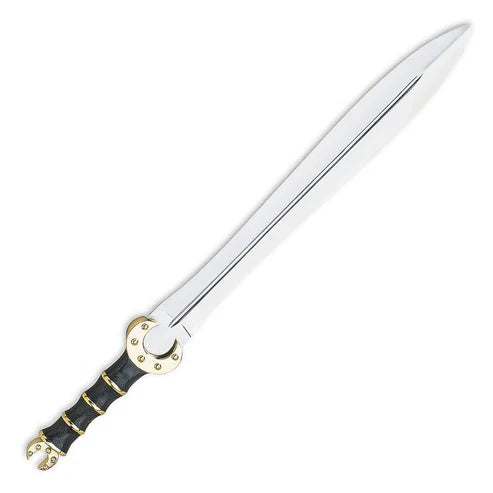 26.5” Handmade Authentic Celtic Dress Sword Stainless Steel Blade with Leather Scabbard