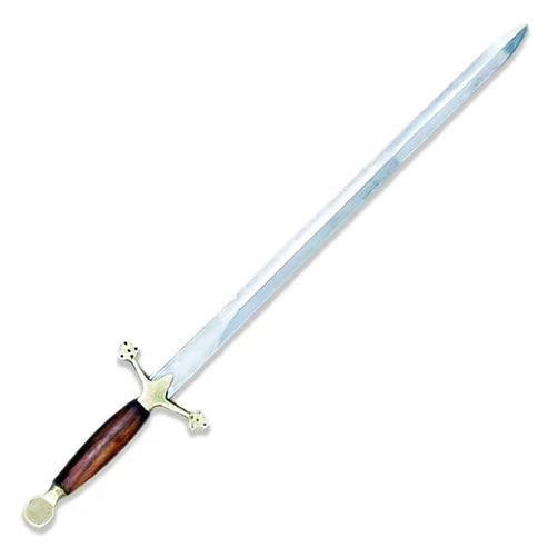 Handmade Scottish Claymore Greatsword Stainless Steel & Rose Wood Cosplay Swords