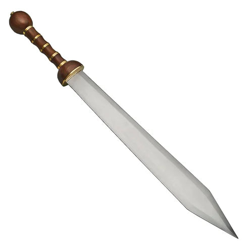 34" Handmade Roman Style Gladius Sword With Wood & Brass Handle By Cosplay Swords