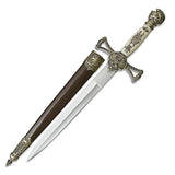 40.5” Mount Carmel Medieval Sword Stainless Steel Blade with Leather Scabbard 