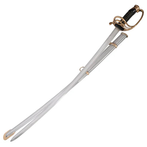 40.5" Shelby Officers Civil War Sword Handmade Stainless Steel with Steel Scabbard by Cosplay Swords