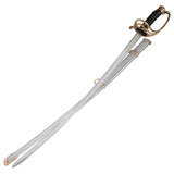40.5" Shelby Officers Civil War Sword Handmade Stainless Steel with Steel Scabbard by Cosplay Swords