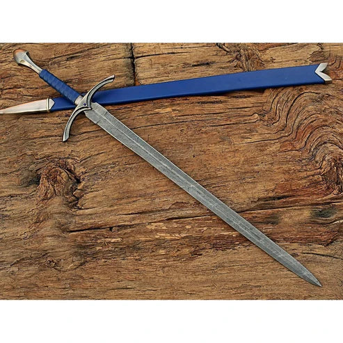 40" Damascus Steel Glamdring Sword Hammer Medieval Sword By Cosplay Swords