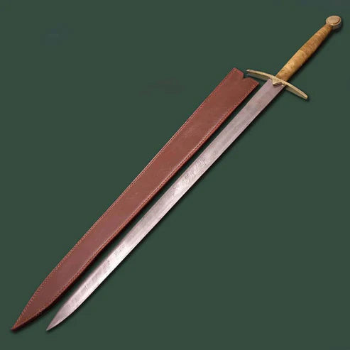 40" Einherjar Blade of Valhalla Damascus Steel Viking Longsword By Cosplay Swords