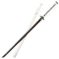 41 3/4" Shinwa White Knight Black Damascus Sword Full Tang Katana By Cosplay Swords