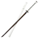 41 3/4" Shinwa White Knight Black Damascus Sword Full Tang Katana By Cosplay Swords