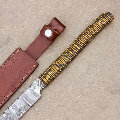 28" Stunning Full Tang Damascus Steel Machete Sword Heavy Duty Cosplay Swords
