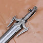 40" Hand Forged Damascus Steel Batman Sword  Full Tang Dark Knight Blade with Leather Sheath