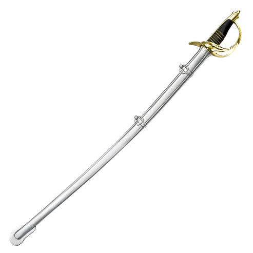US Model 1860 Light Cavalry Saber Sword Handmade High Carbon Steel Replica by Cosplay Swords