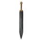 Roman Gladiator Spartan Gladius Sword 30.75" Polished Stainless Steel Blade with Leather Scabbard
