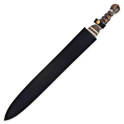 25.75" Historical Damascus Gladiator Sword Heartwood Handle By Cosplay Swords