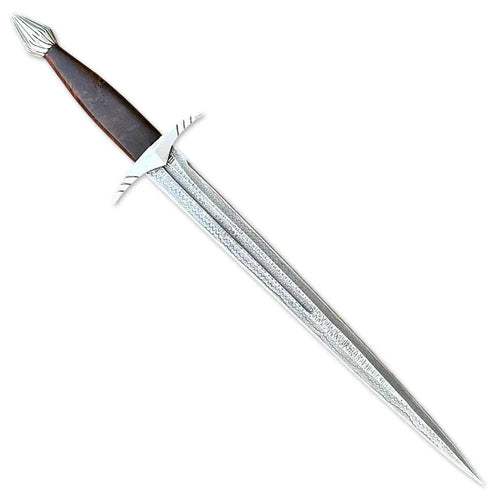 30" Handmade Damascus Steel Double Edge Sword Gladius Style By Cosplay Swords