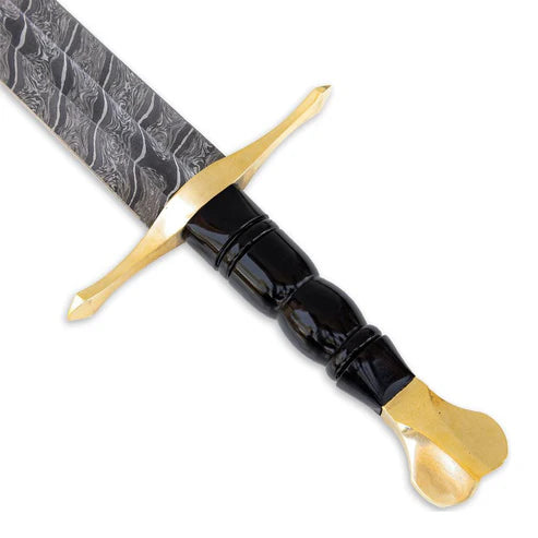 33" Handmade Damascus Steel Medieval Arming Sword Heritage By Cosplay Swords
