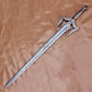 40" Hand Forged Damascus Steel Batman Sword  Full Tang Dark Knight Blade with Leather Sheath