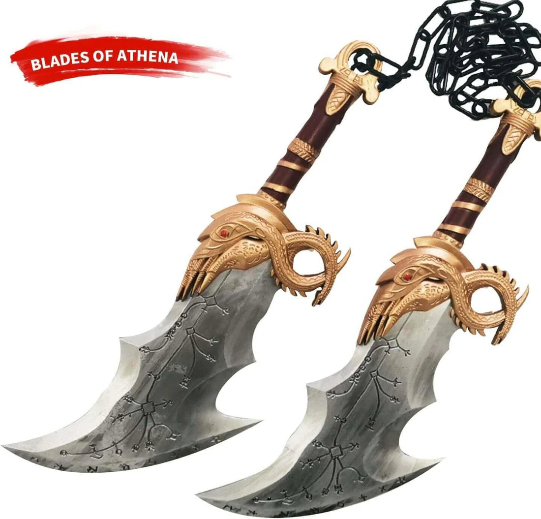 Kratos Blades of Chaos 18" God of War Ragnarok Prop By Cosplay Swords