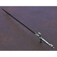 Handmade King Solomon Sword 38" Damascus Steel Medieval Ceremonial Sword with Leather Sheath