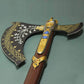Hand Forged Leviathan Axe Replica God of War Inspired Axe By Cosplay Sword