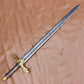 40" Awesome Hand Forged Damascus Steel Marvelous Sword Fantasy Blade with Leather Sheath