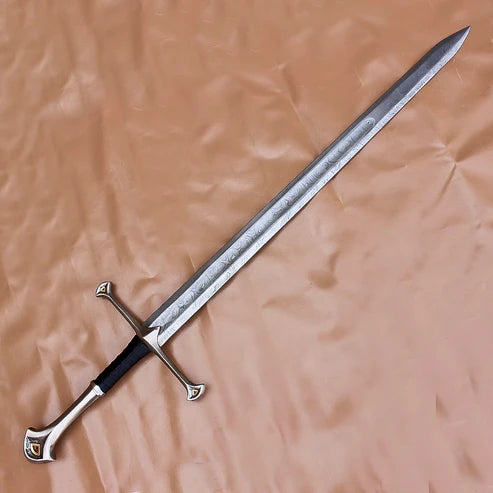 40" Damascus Steel Anduril Sword of Aragorn Narsil Replica By Cosplay Swords