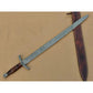 Handmade Damascus Steel Viking Sword 38" Medieval Templar Replica By Cosplay Swords